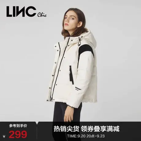 LINCCHIC金羽杰羽绒服女派克服短款羽绒服女冬季外套Y21884196商品大图