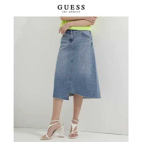 【38上新季】GUESS款女士舒适牛仔半身裙Q2GD518105Z商品大图