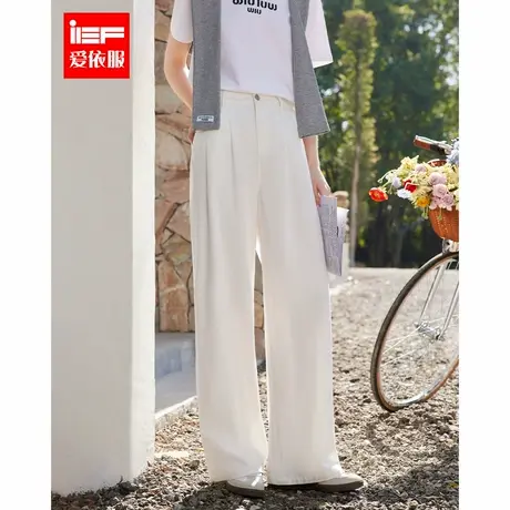 IEF/爱依服【DNA系列】2025春季新款韩系风简约休闲百搭阔腿裤商品大图