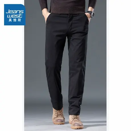D6真维斯男装2025春季新款 时尚男装长裤商务通勤弹力休闲裤爸爸图片