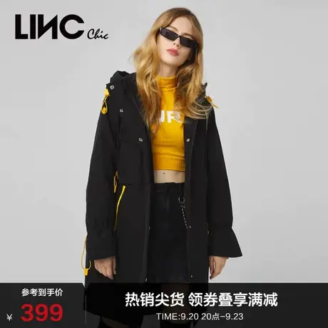 【直播闪降】LINCCHIC金羽杰羽绒服女中长款羽绒服女冬季2044219商品大图