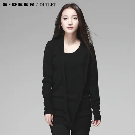【上新】sdeer圣迪奥专柜正品女冬装设计感修长针织衫3483573图片