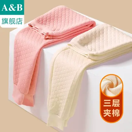 ab内衣女士保暖裤精梳棉三层夹棉中老年保暖秋裤T866/Y858/SZ30商品大图