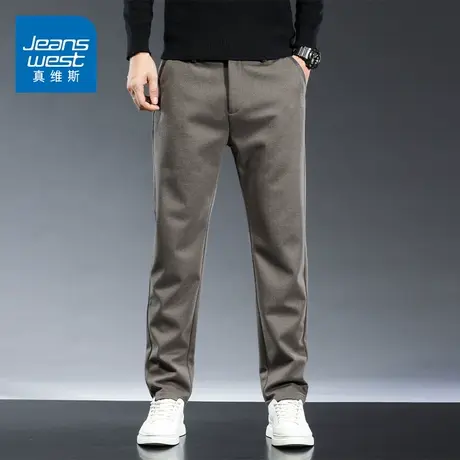 KZ真维斯休闲长裤男士上班工作商务西裤磨毛呢西装裤男裤子春秋季图片