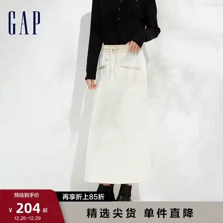 Gap女装早春时尚拼接卫衣裙半身裙甜美风高级舒适运动裙889281图片