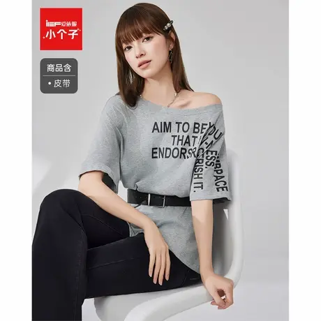 IEF/爱依服2025夏季新款美式甜酷个性辣妹气质设计感百搭中T恤女图片