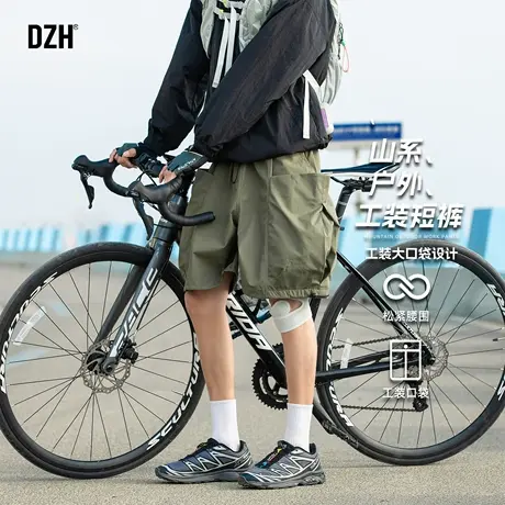 男士军绿色工装短裤男款夏季外穿五分裤半裤休闲裤子2025新款男裤图片