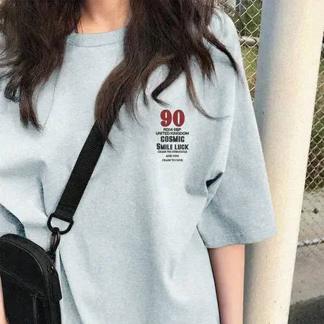 KV真维斯短袖女t恤2025新款 纯棉显瘦透气学生党宽松韩版夏季上衣图片