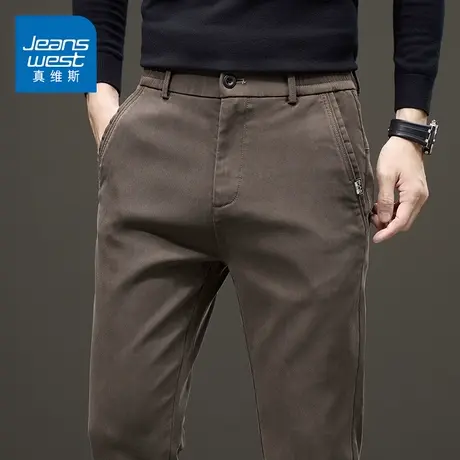 KZ真维斯直筒商务休闲长裤男士西裤西装男裤春秋季2025新款小脚裤图片