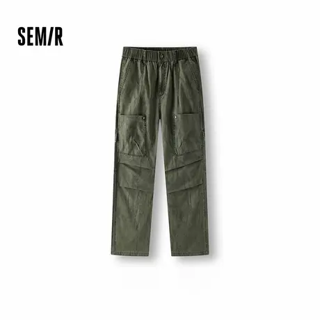 [商场同款]森马休闲裤男宽松直筒裤工装伞兵裤2025夏新款长裤纯棉商品大图