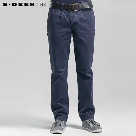 sdeer圣迪奥专柜冬男直筒休闲纯棉男士牛仔裤3370843图片