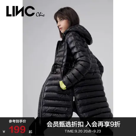 LINCCHIC金羽杰羽绒服女简约中长款轻薄羽绒服女外套Y21883269商品大图