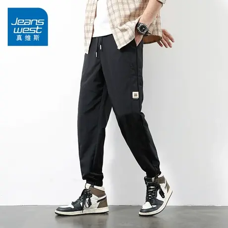 KZ真维斯九分休闲裤男士工装运动2025年新款束脚卫裤男裤子春秋季商品大图