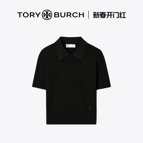 TORY BURCH 汤丽柏琦 纯色休闲POLO领短袖上衣 157411商品大图