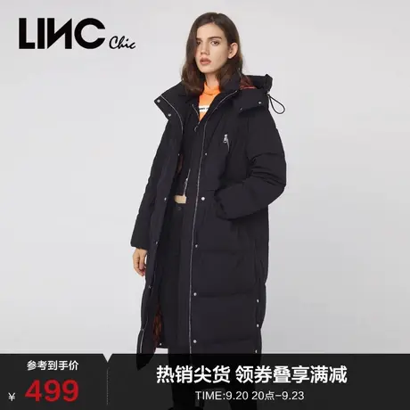 LINCCHIC金羽杰羽绒服女保暖酷感超长款羽绒服女冬季外套2084493图片