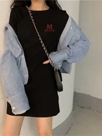 孕妇夏装连衣裙夏款褶皱仿棉小个子收腰修身显瘦过膝黑色a字裙子图片