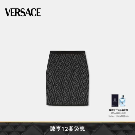 VERSACE/范思哲 女士La Greca Medusa提花针织短裙图片