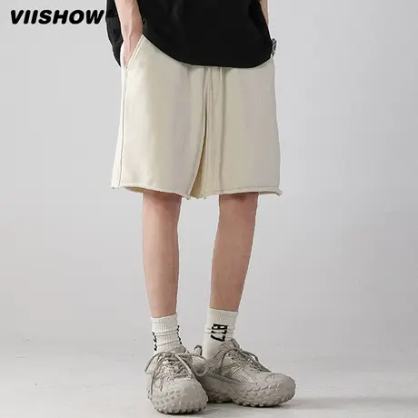VIISHOW短裤男士运动卫裤2024夏季新款跑步裤宽松五分裤休闲裤潮商品大图
