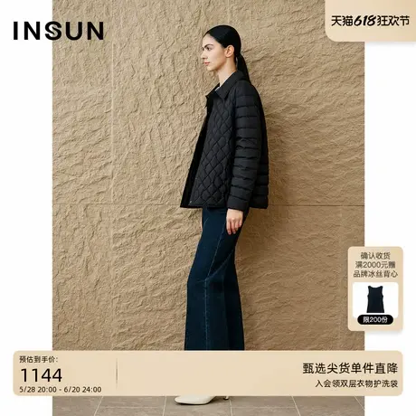 「巴恩风」INSUN恩裳专选2024长白山鹅绒绗线轻薄羽绒服商品大图