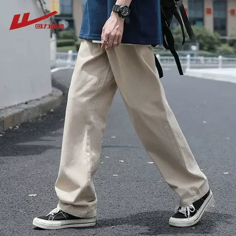 回力日系工装裤男士夏季2025新款直筒宽松潮牌男生美式休闲长裤子商品大图