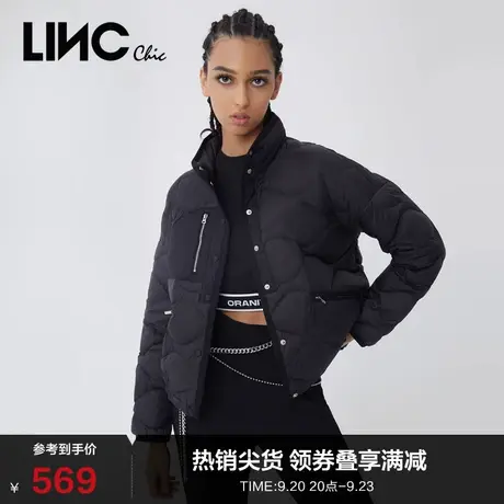 LINCCHIC金羽杰羽绒服女软糯短款轻薄羽绒服女冬季外套Y21801143Y商品大图