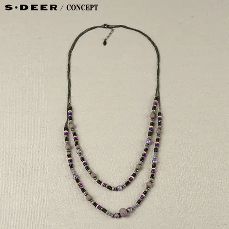 【新品】sdeer圣迪奥专柜女装优雅多种造型窜珠组合项链S15284375图片