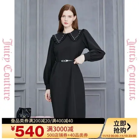 Juicy Couture橘滋2023新款巴洛克之谜女式长袖品牌正品连衣裙子商品大图