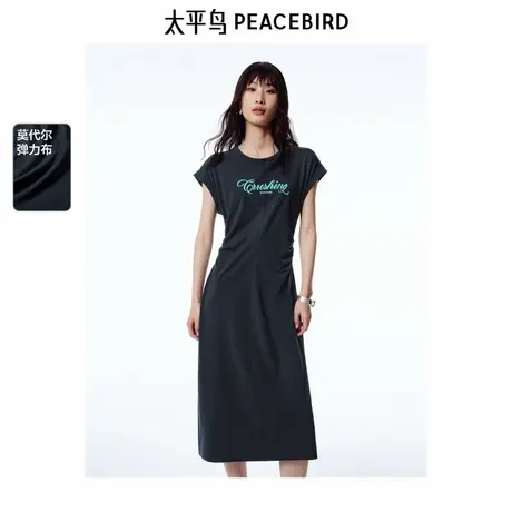 【商场同款】太平鸟女装2025年夏季新款轻薄连衣裙A1FAF2484商品大图