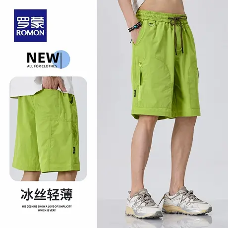 罗蒙2025夏季新款潮流工装男款短裤潮牌休闲宽松百搭五分裤子N1Z图片