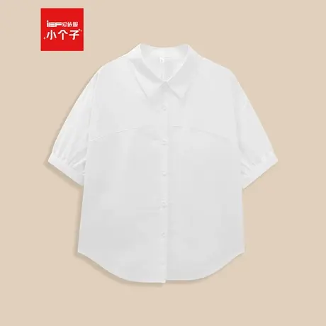 IEF/爱依服2025夏季新款韩版简约通勤气质宽松百搭五分袖衬衫上衣商品大图