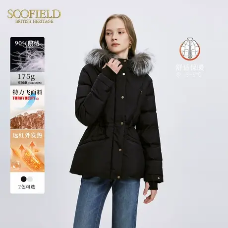 【远红外发热+90%鹅绒】Scofield女滑雪羽绒服狐狸毛领冬季外套商品大图