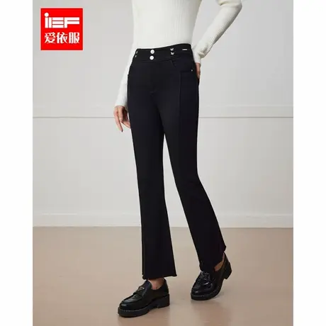 IEF/爱依服长裤2025春季新款韩版时尚成熟女人味显瘦百搭喇叭裤商品大图