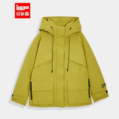 IEF/爱依服2024冬季新款时尚设计感百搭别致保暖运动风中外套商品大图