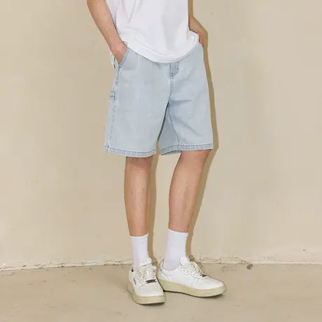Lilbetter做旧水洗【合体版型】斜纹牛仔短裤夏清爽松弛感五分裤商品大图