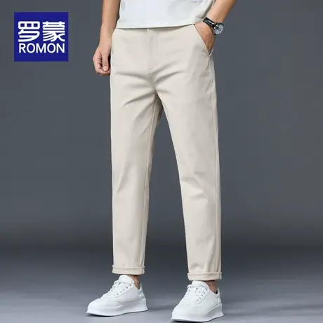 罗蒙休闲裤男夏季薄款2025新款宽松商务百搭纯色潮牌西裤长裤男款图片