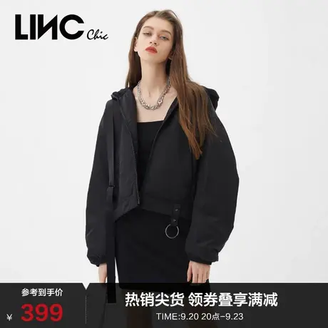 LINCCHIC金羽杰羽绒服女学院风轻薄短款羽绒服女冬季Y21301005商品大图