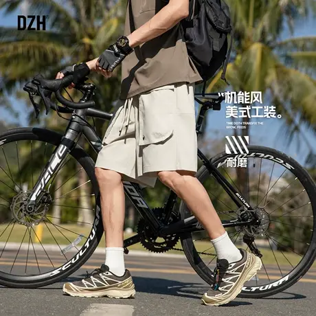 男士美式工装短裤男夏外穿潮牌2025新款休闲五分裤宽松百搭半截裤图片