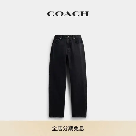COACH/蔻驰男士黑色TAPER牛仔裤图片