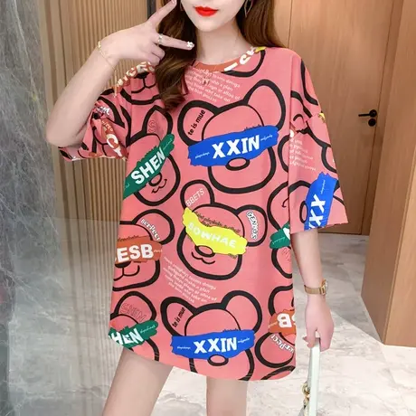 2024夏季新款情侣装女装设计感小众别致上衣正肩短袖t恤ins潮体恤图片