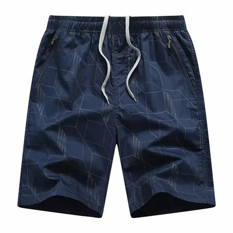 五分休闲短裤男士夏季薄款宽松直筒冰丝速干运动5分潮流青年中裤商品大图