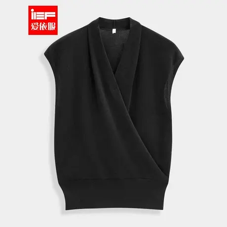 IEF/爱依服2025夏季新款韩版简约通勤气质V领百搭显瘦毛织上衣图片