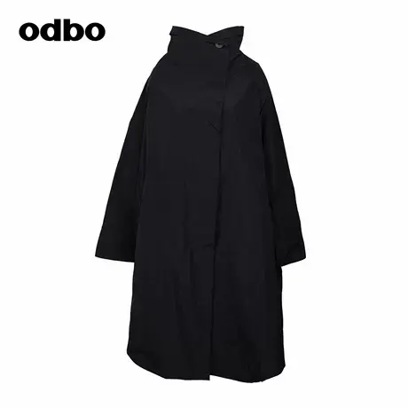 odbo/欧迪比欧简约户外休闲冲锋衣秋冬新款外套宽松保暖风衣大衣商品大图