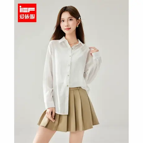 IEF/爱依服2025夏季新款通勤浪漫休闲文艺气质时尚百搭简约中衬衫图片