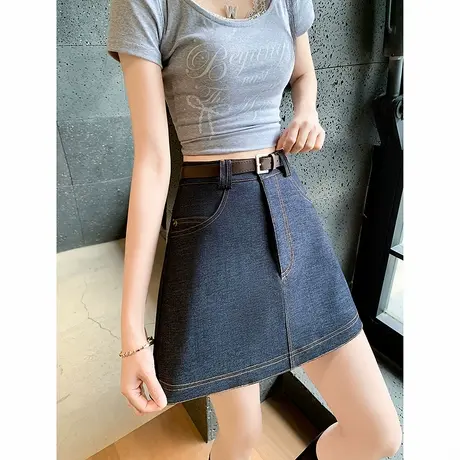 时尚气质休闲百搭夏季牛仔短裤女2025年夏季新品百搭新品设计感裤商品大图