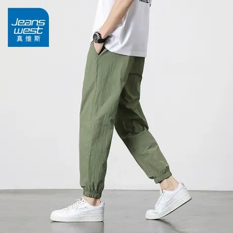 KZ真维斯运动休闲裤男士束脚卫裤男裤子春秋季2025年新款春装男装商品大图