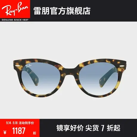 RayBan雷朋太阳镜玳瑁色板材方圆框时尚渐变色男女墨镜0RB2199F商品大图