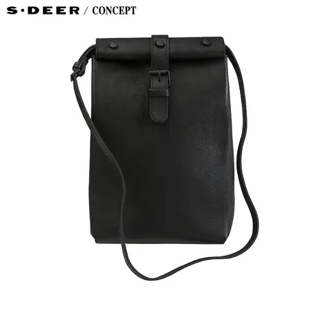【新品】sdeer圣迪奥女简约纯色休闲单肩挎包S16283826图片