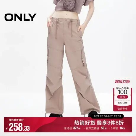 ONLY奥莱夏季设计感休闲百搭多口袋工装裤休闲裤女商品大图