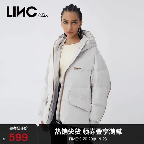 LINCCHIC金羽杰羽绒服女围裹感轻薄短款羽绒服女冬季Y21802108Y商品大图