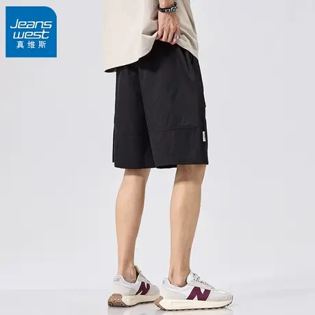 GV真维斯工装短裤男夏季薄款凉感百搭基础款工装运动阔腿五分裤Z图片